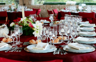Tableware rentals with Paradise Valley catering services