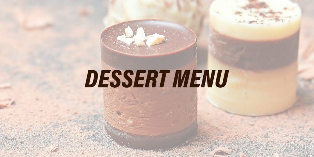 Dessert Menu Events & Weddings AZ Inspirations Catering